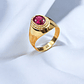 Anillo bolocco rubi Oro 18k - Miniatura 4
