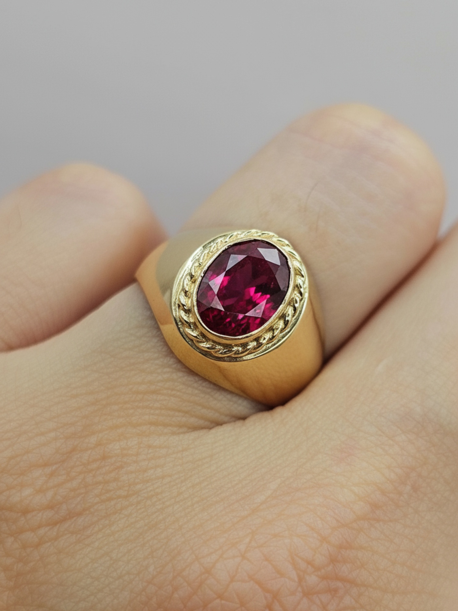 Anillo bolocco rubi Oro 18k 5