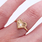 Anillo corazon tallado Oro 18k - Miniatura 5