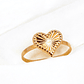 Anillo corazon tallado Oro 18k - Miniatura 4