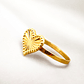 Anillo corazon tallado Oro 18k - Miniatura 3