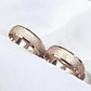 Argollas de matrimonio satinadas 5 mm Oro blanco 18k - Miniatura 2