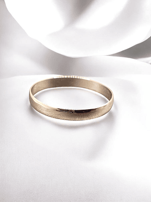 Argolla media caña 3 mm Oro blanco 18k