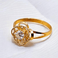 Anillo doble rosa circon Oro 18k - Miniatura 3