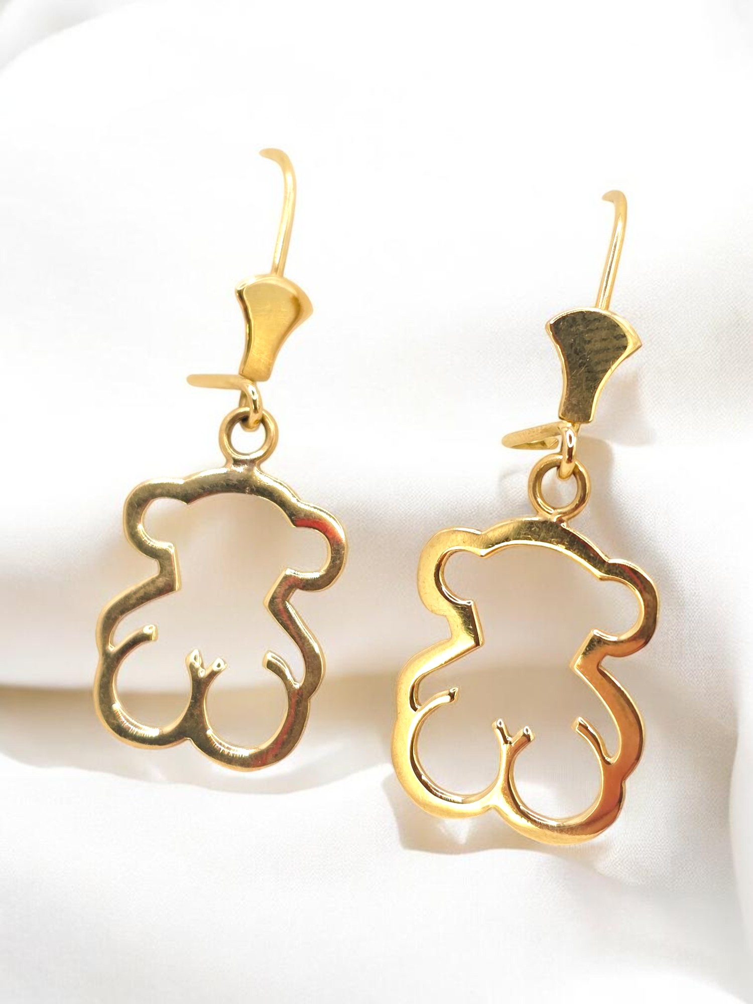 Aros colgante gancho tous Oro 18k 2