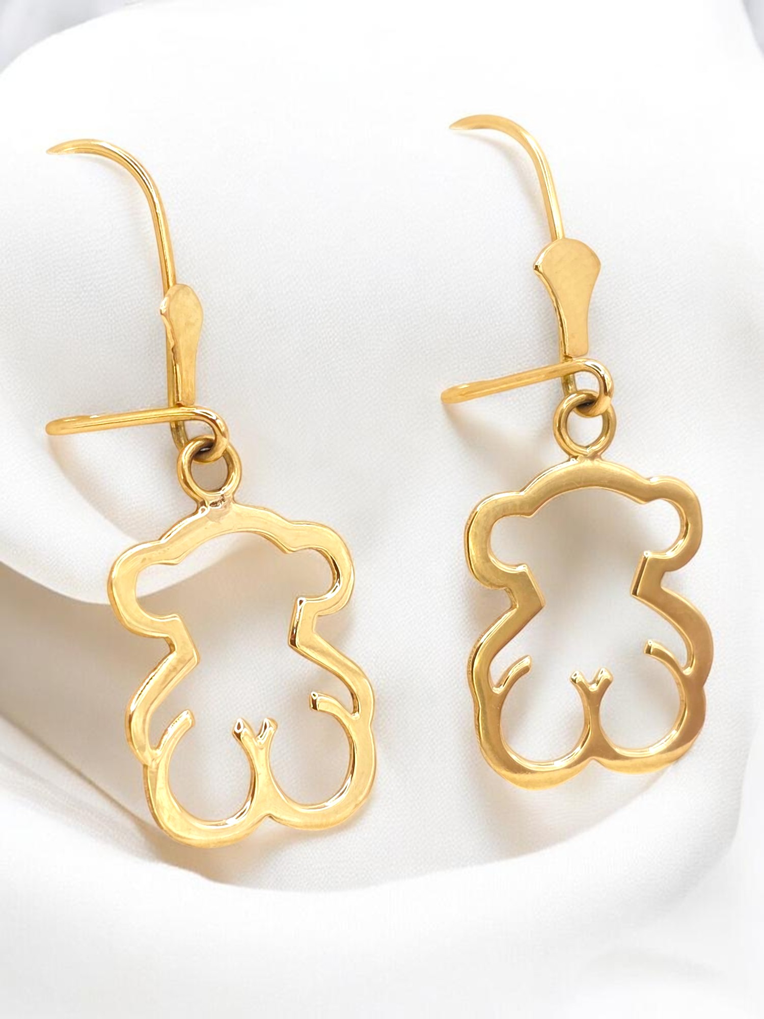 Aros colgante gancho tous Oro 18k 3