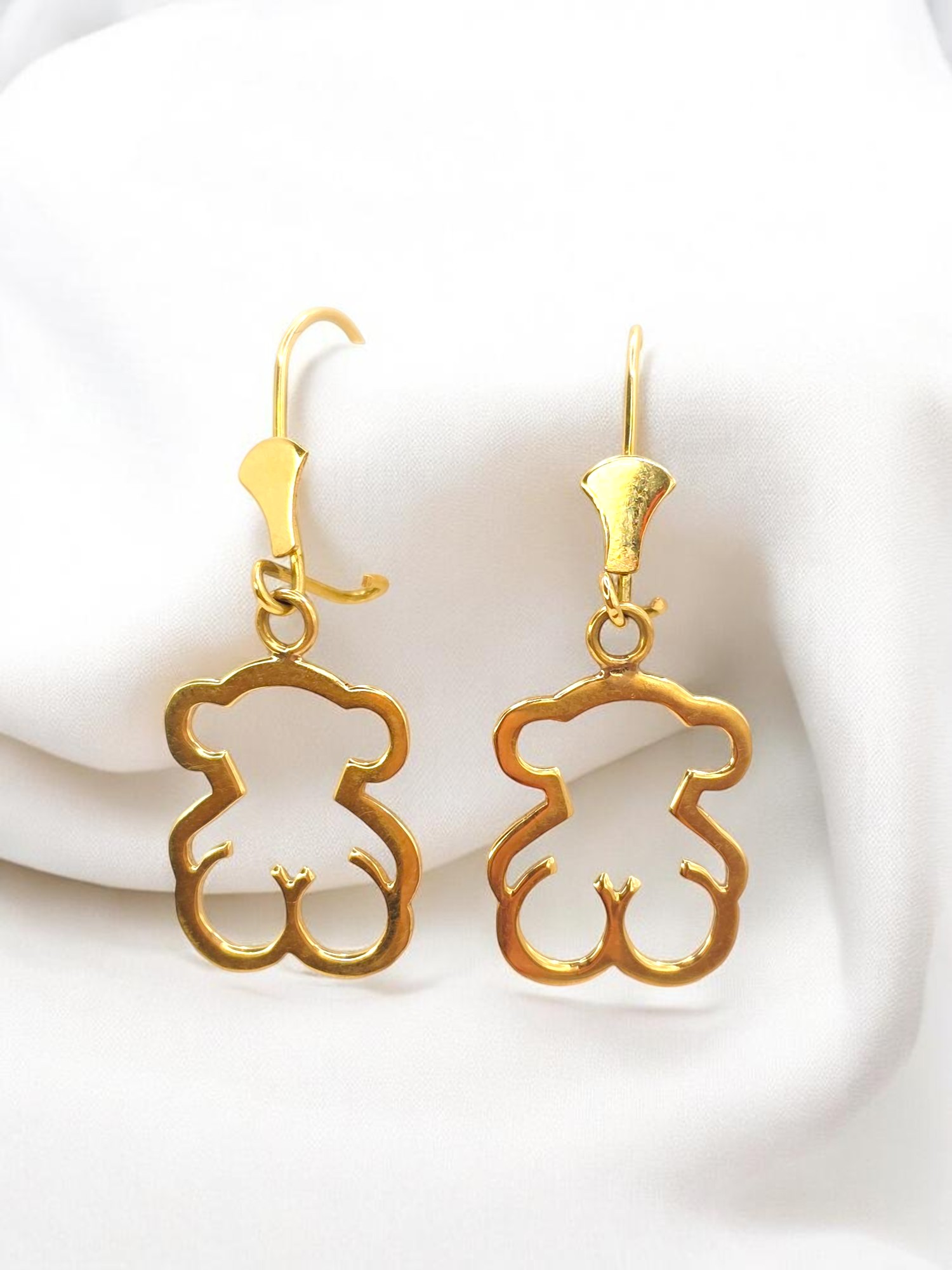 Aros colgante gancho tous Oro 18k 1