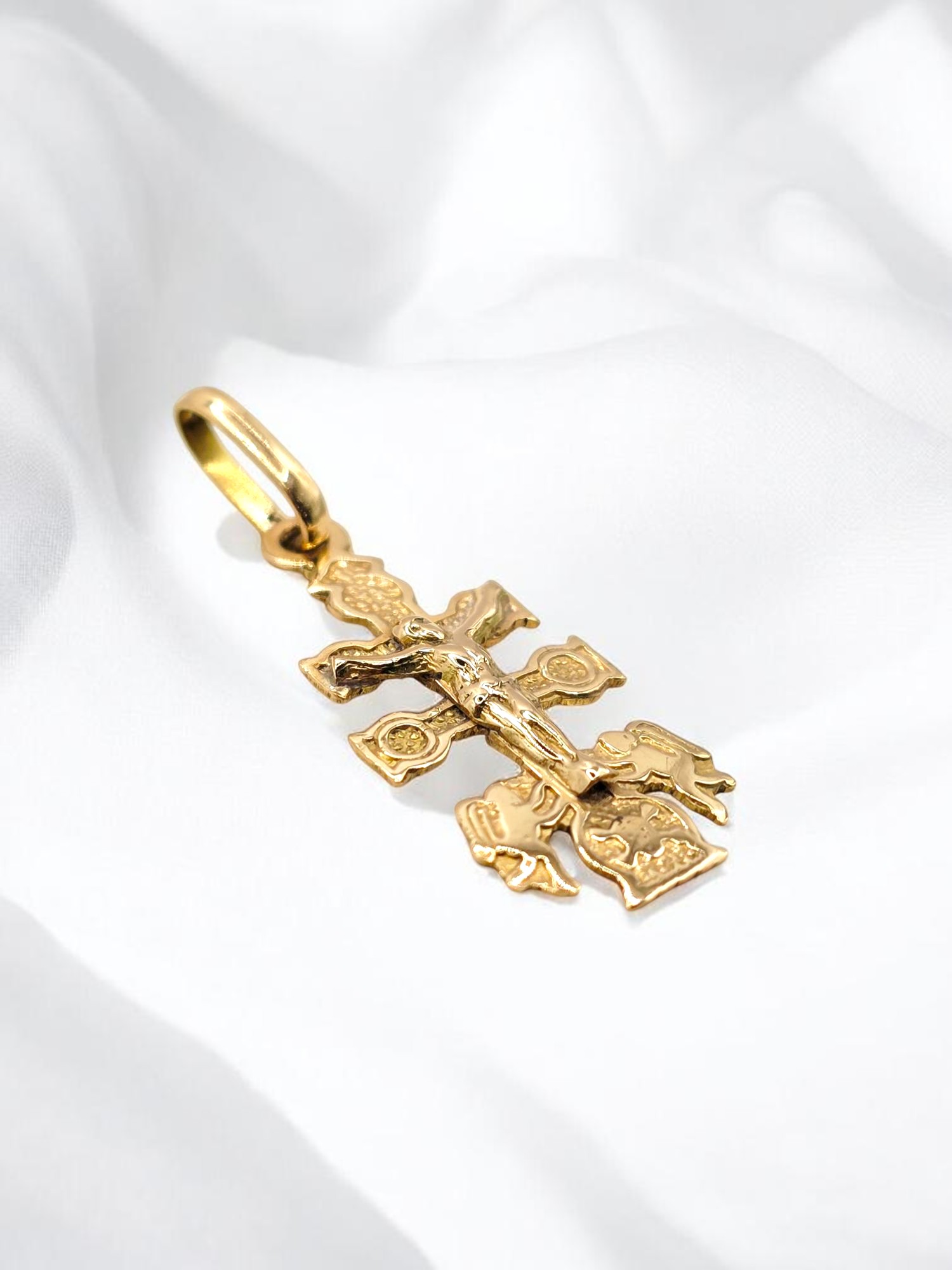 Colgante cruz de caravaca Oro 18k 5