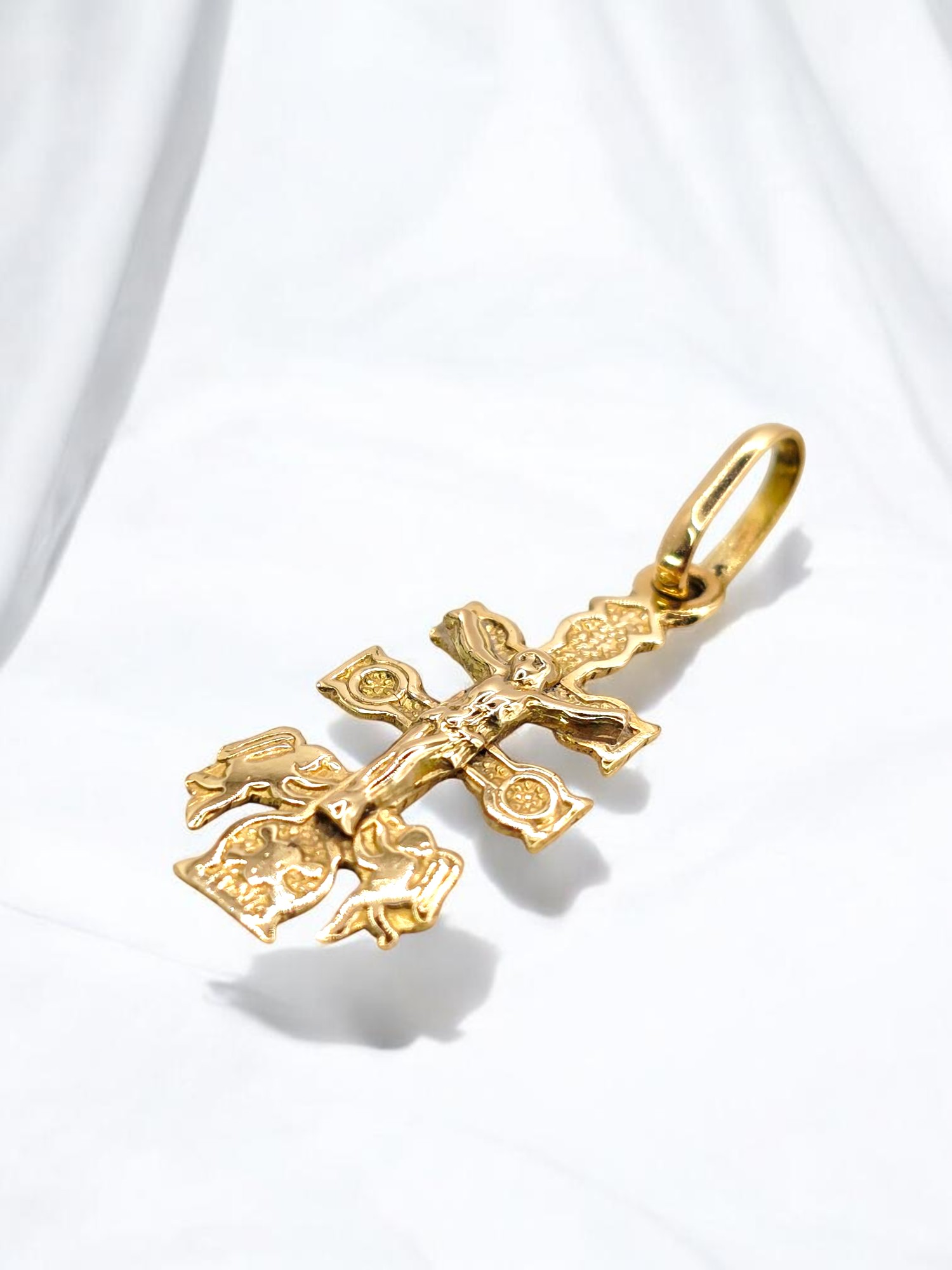 Colgante cruz de caravaca Oro 18k 2