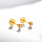 Aros abridores punto de luz rosa de francia 3 mm Oro 18k - Miniatura 5