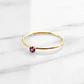 Anillo solitario juvenil amatista Oro 18k - Miniatura 5