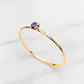 Anillo solitario juvenil amatista Oro 18k - Miniatura 1