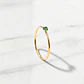 Anillo solitario juvenil esmeralda Oro 18k - Miniatura 1