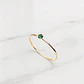 Anillo solitario juvenil esmeralda Oro 18k - Miniatura 3