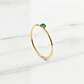 Anillo solitario juvenil esmeralda Oro 18k - Miniatura 4