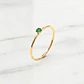 Anillo solitario juvenil esmeralda Oro 18k - Miniatura 5