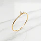 Anillo solitario juvenil circón Oro 18k - Miniatura 1