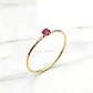 Anillo solitario juvenil rubi Oro 18k - Miniatura 4