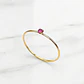 Anillo solitario juvenil rubi Oro 18k - Miniatura 1
