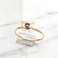 Anillo mariposa amatista Oro 18k - Miniatura 4