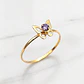 Anillo mariposa amatista Oro 18k - Miniatura 5