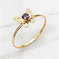 Anillo mariposa amatista Oro 18k - Miniatura 2