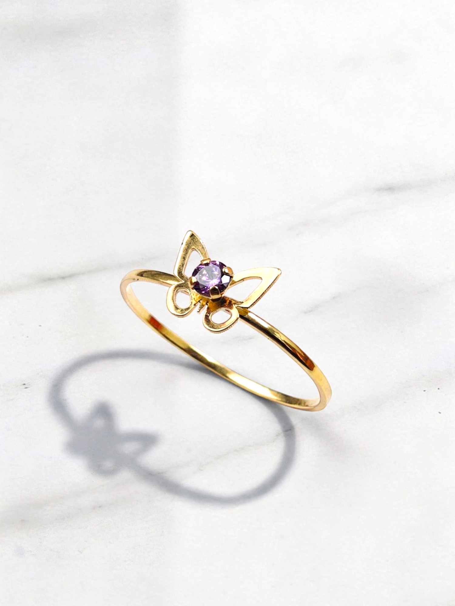 Anillo mariposa amatista Oro 18k 6