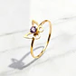 Anillo mariposa amatista Oro 18k - Miniatura 1