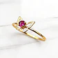 Anillo mariposa rubi Oro 18k - Miniatura 2