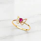 Anillo mariposa rubi Oro 18k - Miniatura 3