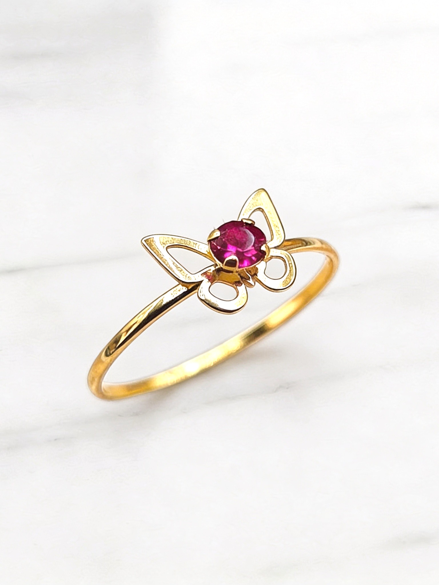 Anillo mariposa rubi Oro 18k 5