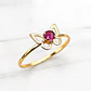 Anillo mariposa rubi Oro 18k - Miniatura 5