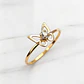 Anillo mariposa circón Oro 18k - Miniatura 4