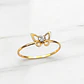 Anillo mariposa circón Oro 18k - Miniatura 1