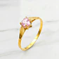 Anillo chatón corazón rosa de Francia Oro 18k - Miniatura 2