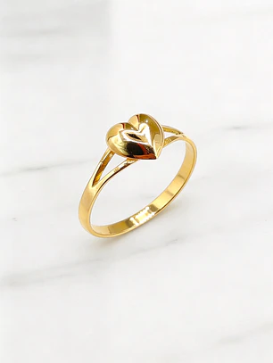 Anillo corazón Oro 18k