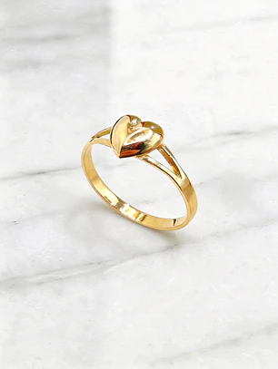 Anillo corazón Oro 18k