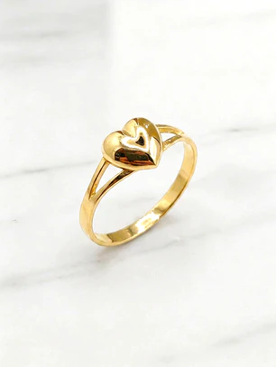 Anillo corazón Oro 18k