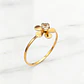 Anillo rosita circón Oro 18k - Miniatura 1