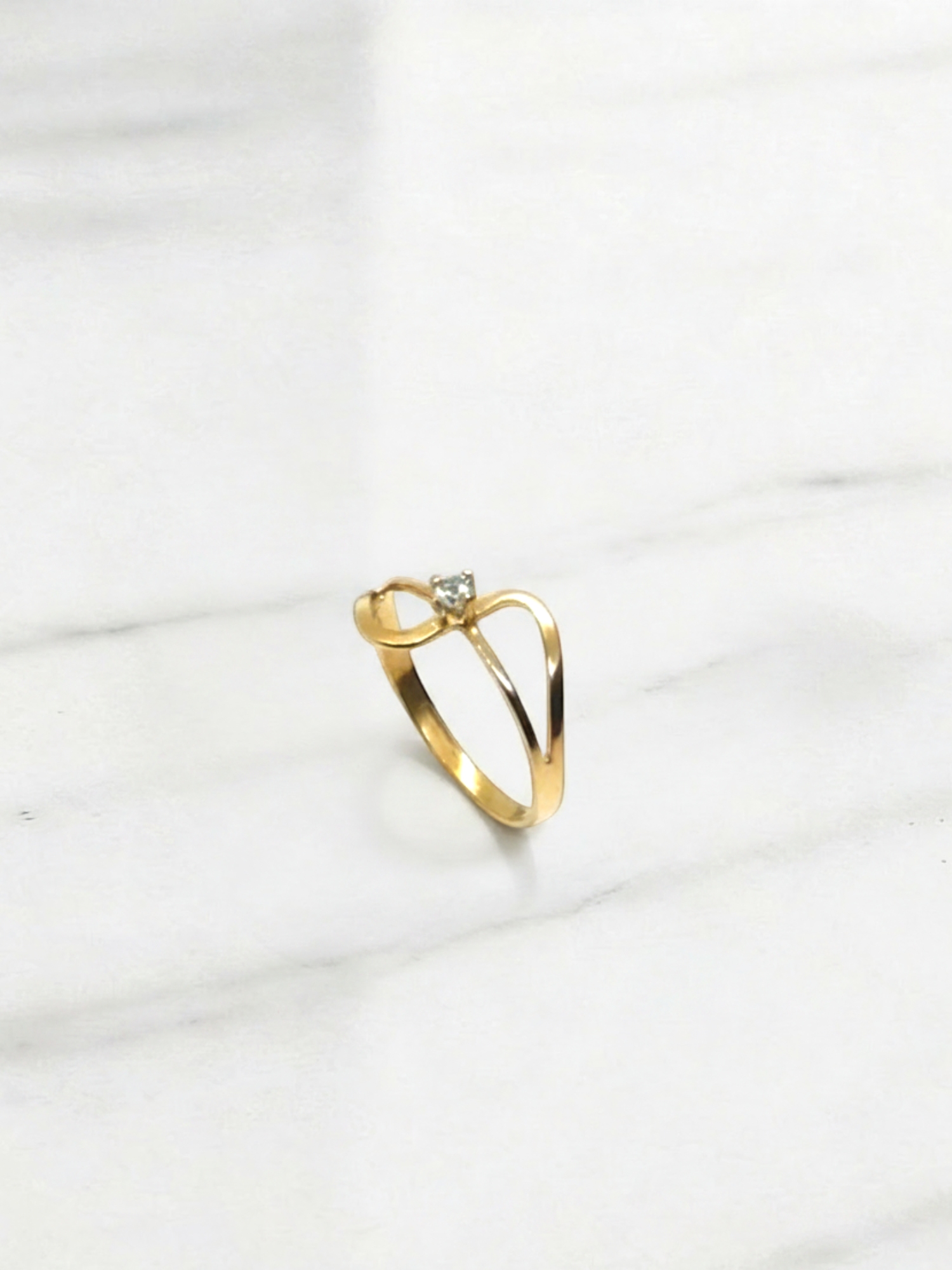 Anillo infinito circón Oro 18k 3
