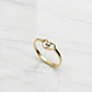 Anillo corazón circón oro 18k  - Miniatura 4