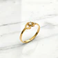 Anillo corazón circón oro 18k  - Miniatura 1