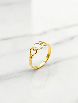 Anillo tres cuadros Oro 18k