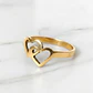 Anillo doble corazón Oro 18k - Miniatura 3
