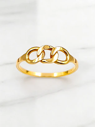 Anillo cadena Oro 18k 