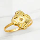Anillo flor tallada Oro 18k - Miniatura 5