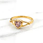 Anillo corazón rosa de francia Oro 18k - Miniatura 2