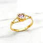 Anillo corazón rosa de francia Oro 18k - Miniatura 5