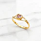 Anillo corazón rosa de francia Oro 18k - Miniatura 6