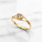 Anillo corazón rosa de francia Oro 18k - Miniatura 4